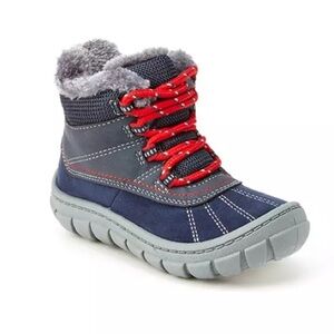 Osh Kosh Cozy Kids Boots with Red Accents 9